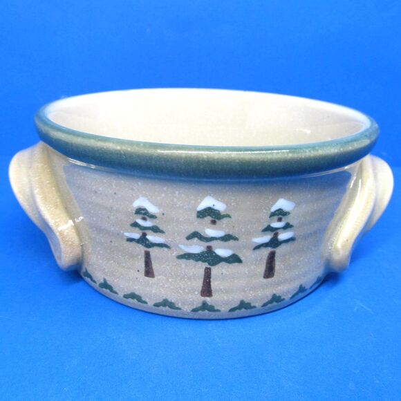 Sonoma Lodge Individual Double Handled Soup Bowl    Trees Design - Picture 6 of 10